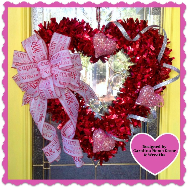 Valentine Wreath 7 - Heart Strings